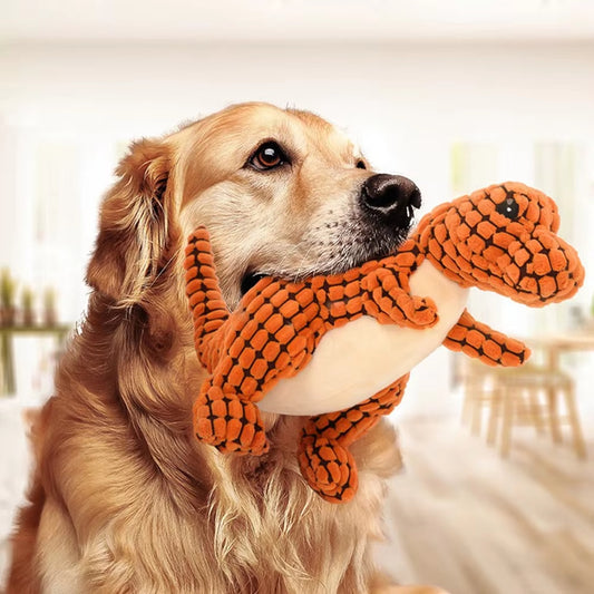 DinoPals – Plush Dinosaur Chew Toy for Pets