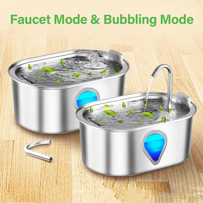 HydroPaws – Stainless Steel Pet Water Fountain