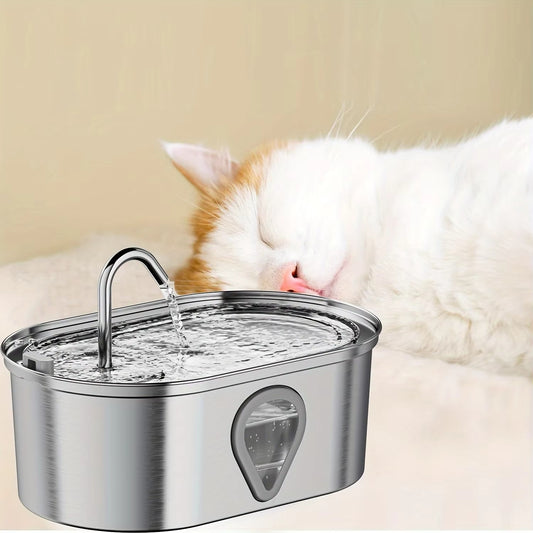 HydroPaws – Stainless Steel Pet Water Fountain