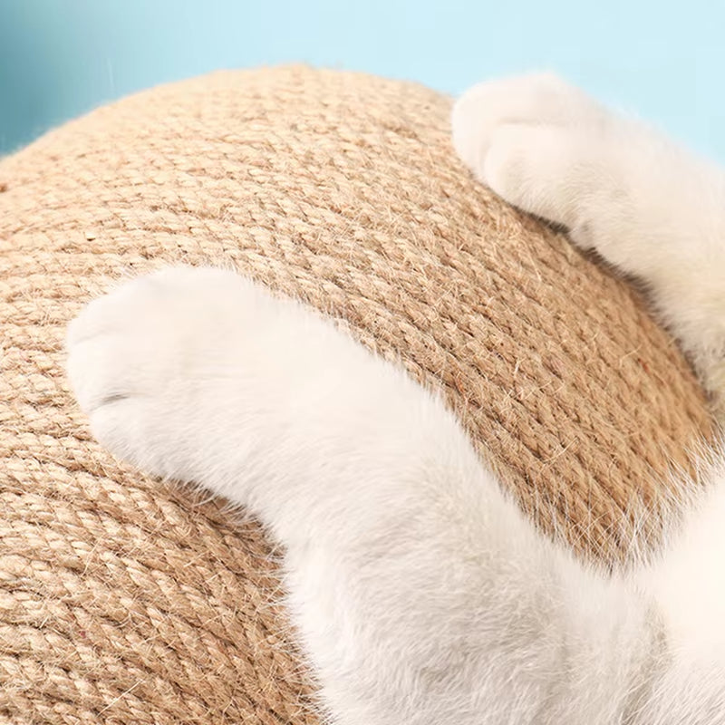 ClawGlobe – Sisal Rope Cat Scratching Ball Toy