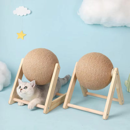 ClawGlobe – Sisal Rope Cat Scratching Ball Toy