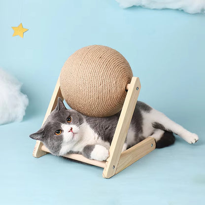 ClawGlobe – Sisal Rope Cat Scratching Ball Toy