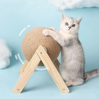 ClawGlobe – Sisal Rope Cat Scratching Ball Toy