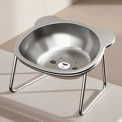 PawLift – Raised Stainless Steel Cat Bowl
