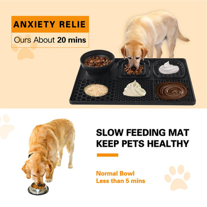 PawLickEase – Silicone Dog Licking Pad & Slow Feeder