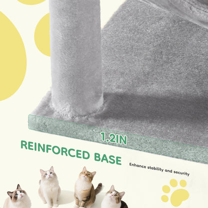 ClawVista –  Multi-Level Cat Tower & Scratching Tree