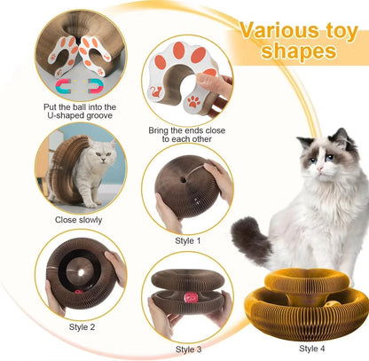 Purrado – Round Cat Scratch & Play Ball Board