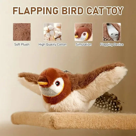 FeatherWhirl – Interactive Chirping Bird Cat Toy