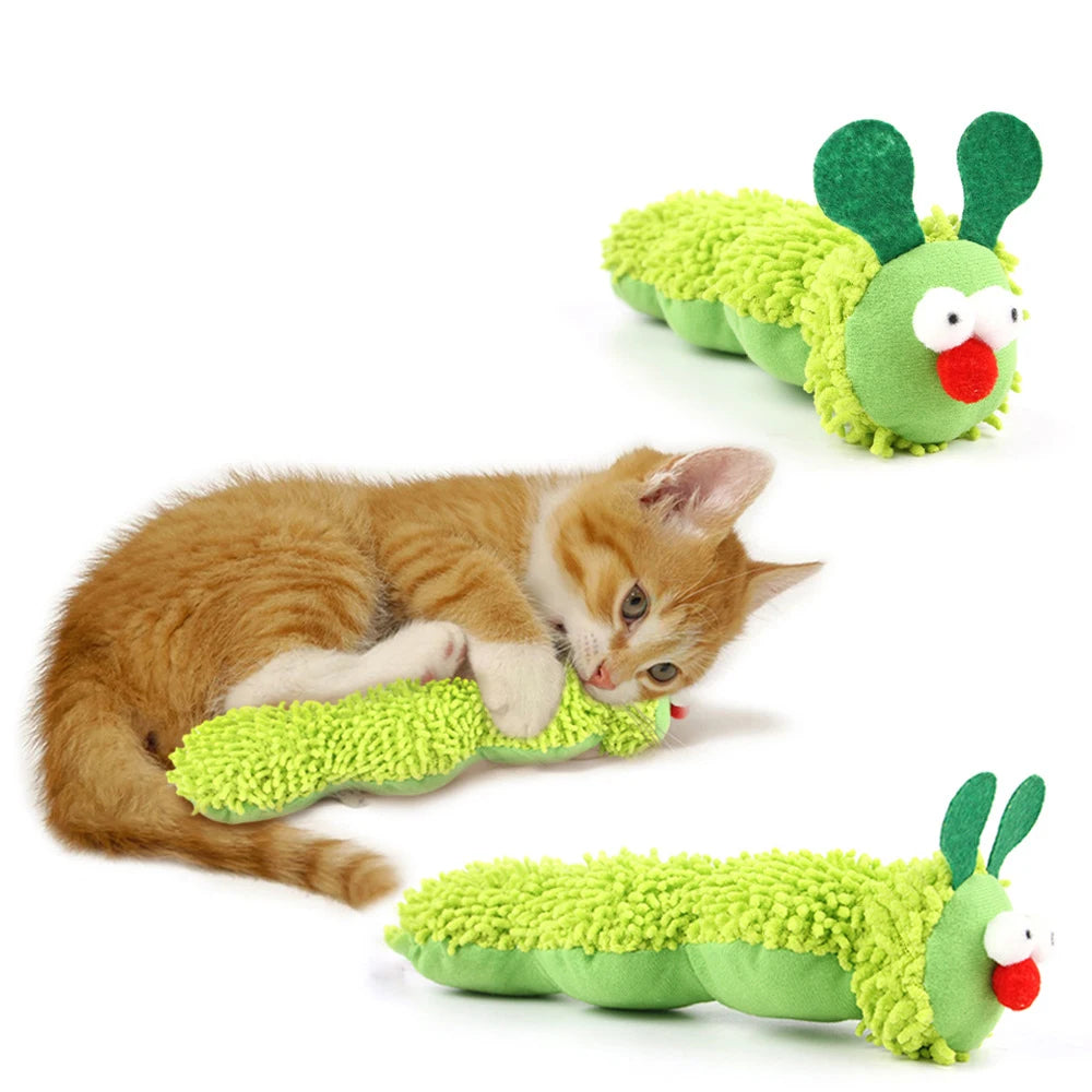 NibbleCater – Catnip Caterpillar Chew Toy for Cats