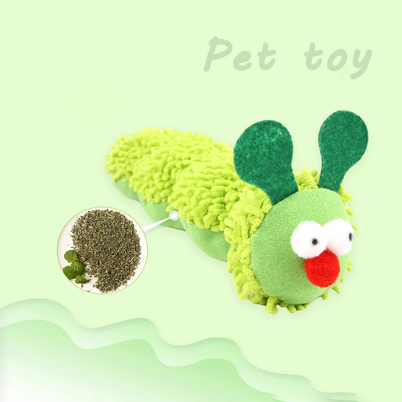 NibbleCater – Catnip Caterpillar Chew Toy for Cats