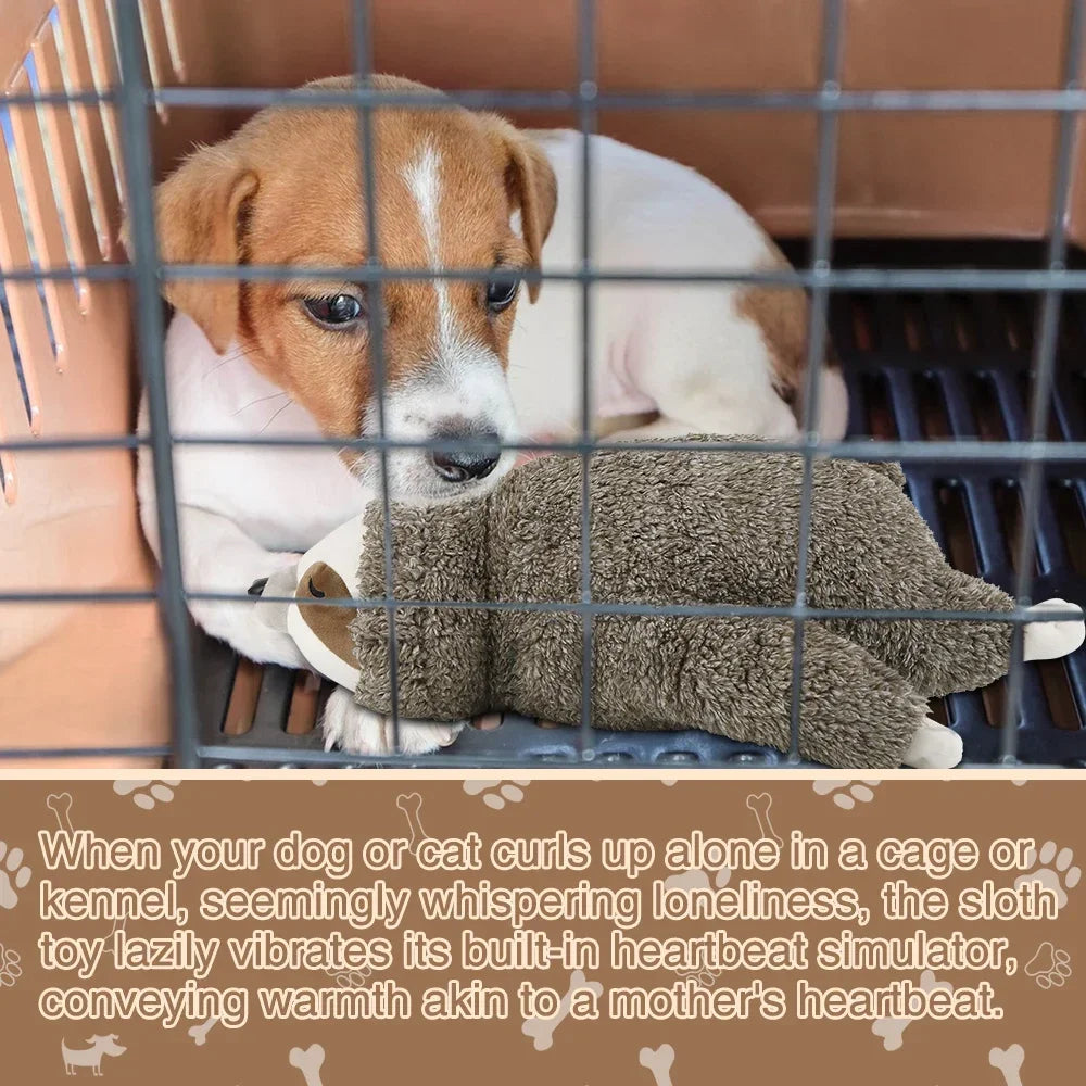 Slothora – Forest Sloth Heartbeat Puppy Toy