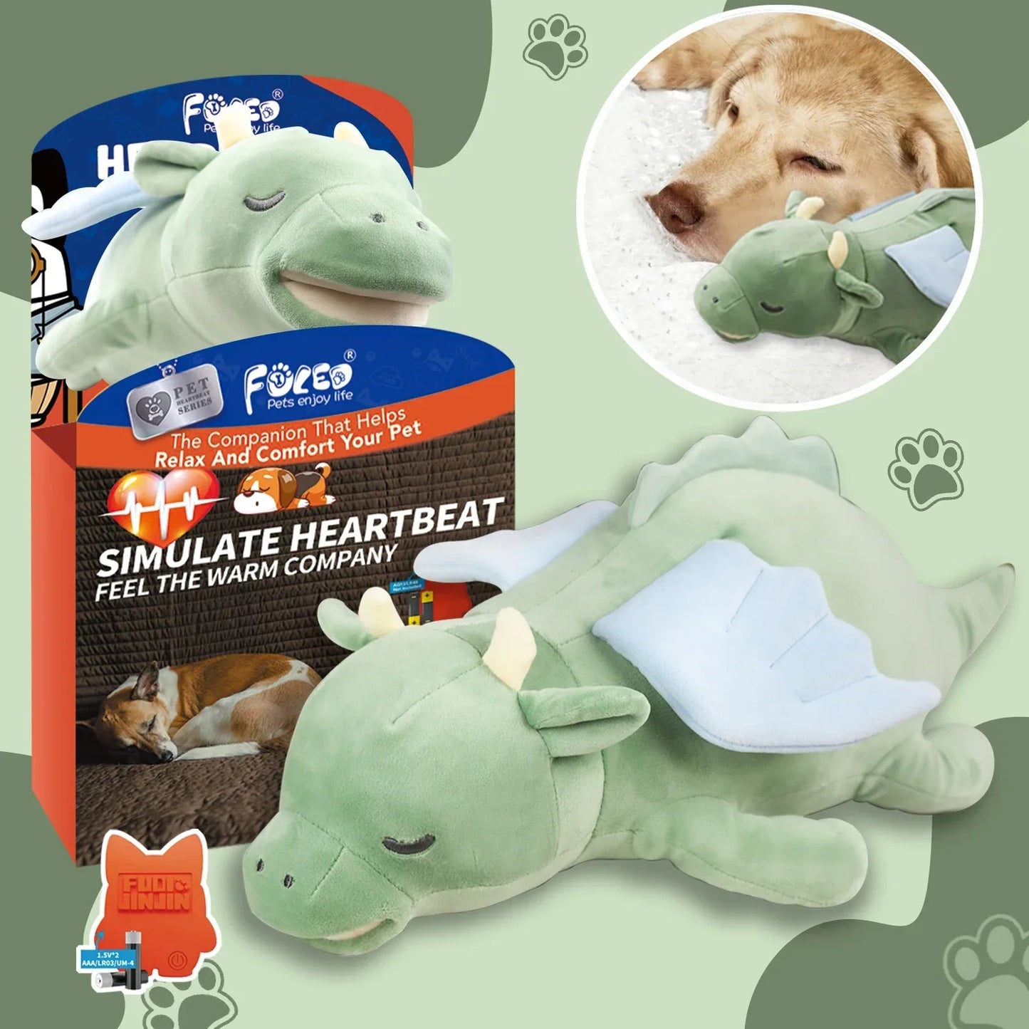 Dracopet – Gem Flying Dragon Plush Dog Toy