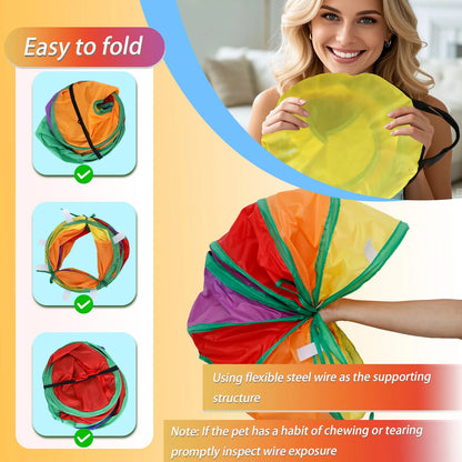 PurrPlay – 3-in-1 Cat Tunnel & Play Set