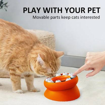PawPuzzle – Interactive Slow Feeder Cat Bowl