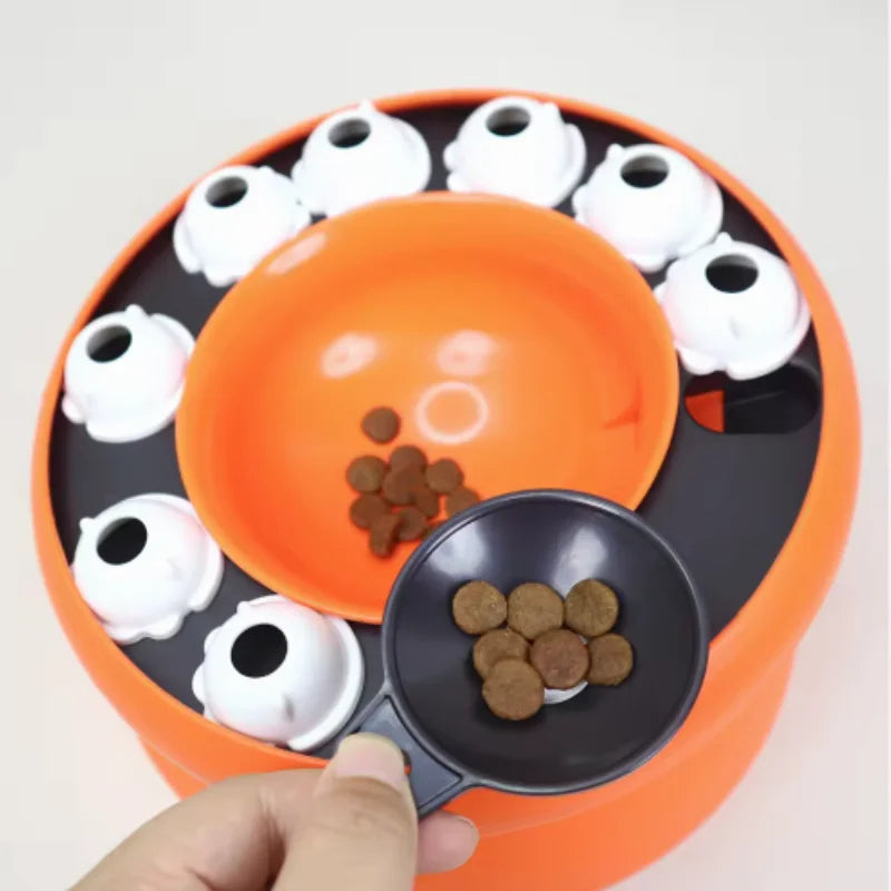 PawPuzzle – Interactive Slow Feeder Cat Bowl