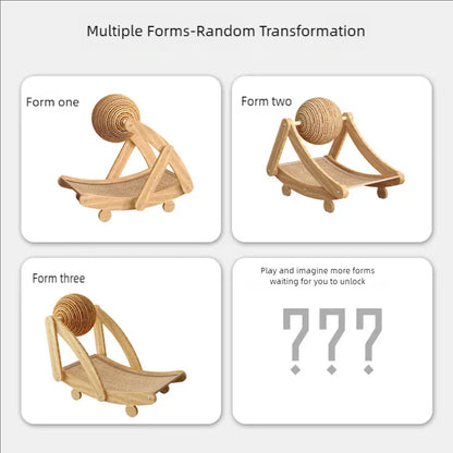 ScratchHaven – Vertical Sisal Cat Scratcher with Ball