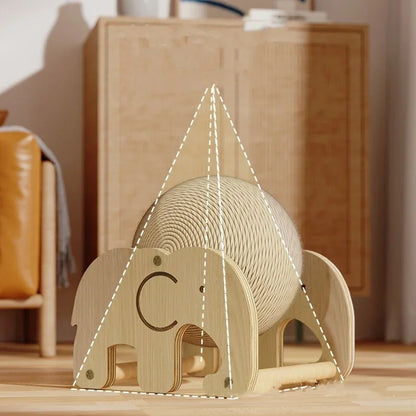 FelineSpin – Sisal Rope Cat Scratcher Ball Toy