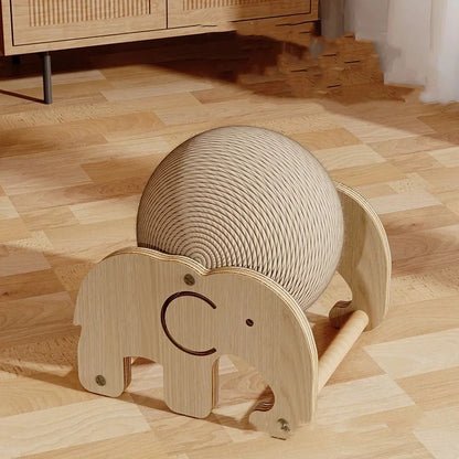 FelineSpin – Sisal Rope Cat Scratcher Ball Toy