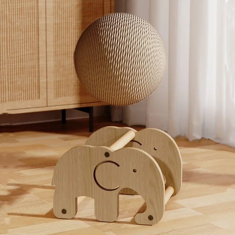 FelineSpin – Sisal Rope Cat Scratcher Ball Toy